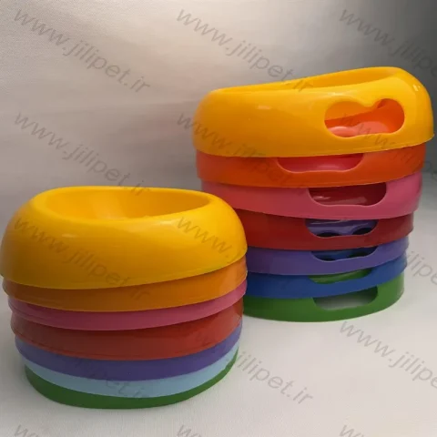 ظرف آب وغذا طرح نگینی سایزکوچک X64