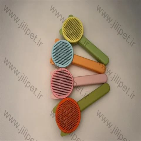 برس دکمه تخلیه دار طرح گوش گربه
